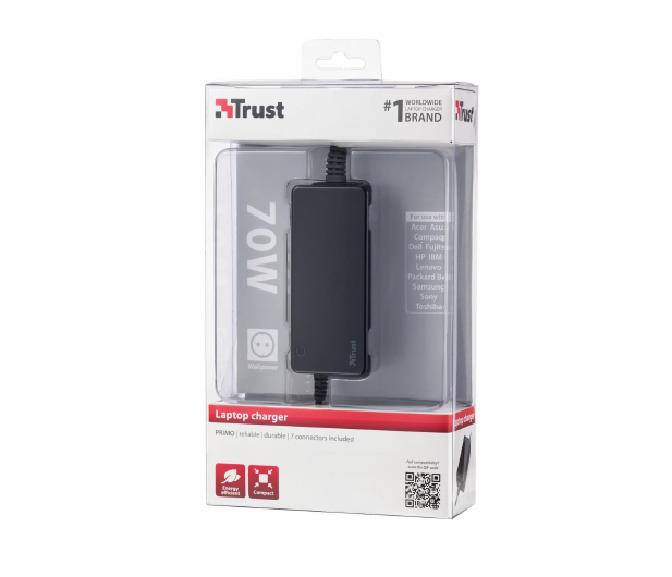 TRUST 70W Primo Laptop Charger black - 1450381 - zdjęcie 2